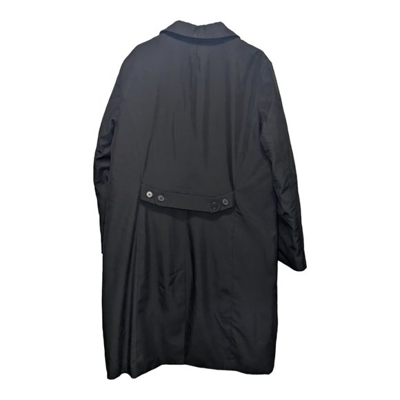 Linden Grey Womens Long Overcoat/Trenchcoat Black Removeable Insulation Size 14R - Picture 2 of 5